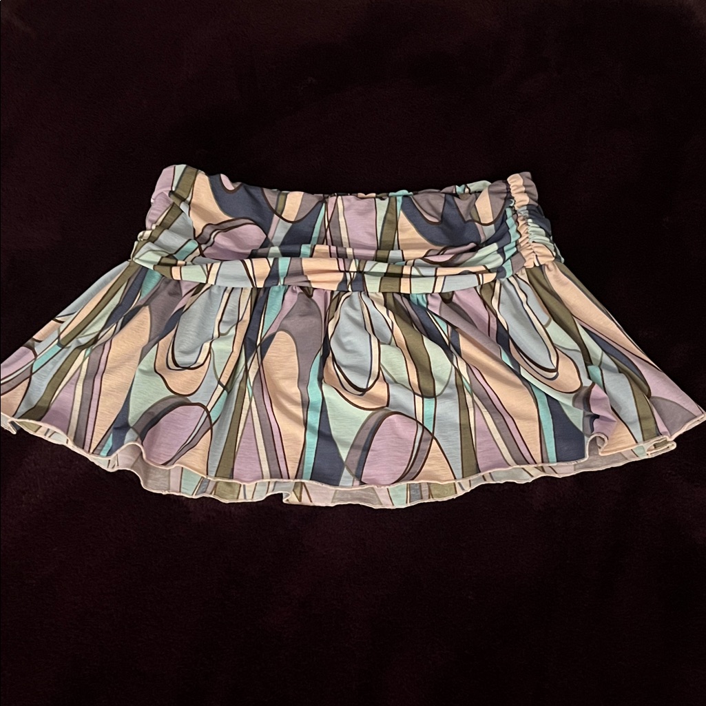 Vintage 80’s Stylish Multicolor Rampage Women's Skirt Size Medium